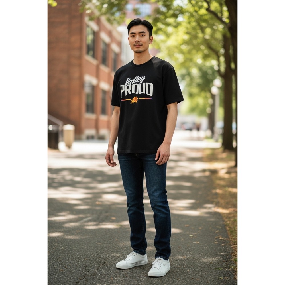 Sportiqe Phoenix Suns Valley Proud NBA Graphic T-Shirt Black Large NWT